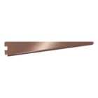 Rothley Twin Slot Shelving Kit In Antique Copper 12 Inch Brackets And 78 Inch Uprights