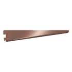 Rothley Twin Slot Shelving Kit In Antique Copper 8 Inch Brackets And 48 Inch Uprights
