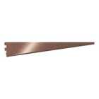 Rothley Twin Slot Shelving Kit In Antique Copper 10 Inch Brackets And 48 Inch Uprights