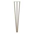 Rothley 710Mm 3 Pin Hairpin Leg Antique Brass Set Of 4