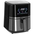 HOMCOM 800-125V70 4.5L 1500W Digital Air Fryer With Rapid Air Circulation - Black