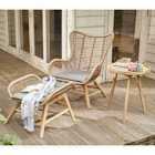 Pacific Lifestyle Aurora Chair & Hocker Set - Natural