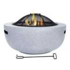 Groundlevel 3 In 1 Monaco Fire Pit - Grey