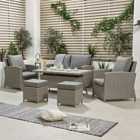 Pacific Lifestyle Barbados 2 Seater Relaxed Dining Set - Slate Grey