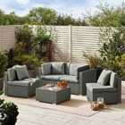 Furniture Box Orlando Grey Rattan 4 Seat Outdoor Sofa