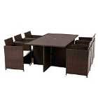 Royalcraft Nevada 6 Seater Cube Set - Brown
