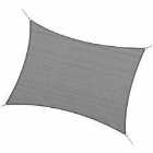 Outsunny 4 X 3M Sun Shade Sail Rectangle Canopy Uv Protection - Charcoal Grey
