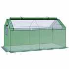 Outsunny Portable Greenhouse Outdoor Growhouse With 4 Windows For Plants - Green