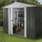 Yardmaster Emerald Metal Apex Shed 8 x 9ft with Floor Support Frame