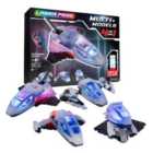 Laser Pegs Multi-model 4-in-1 Micro Hawk With 2 Led Light And 117 Brick Pieces