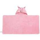 M&S Pure Cotton Percy Pig Kids Hooded Towel, Small-Large