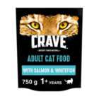 Crave Natural Grain Free Adult Dry Cat Food Salmon & Whitefish 750g