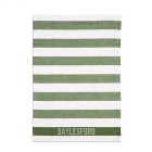 Daylesford White Stripe Green Tea Towel