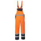 Portwest Unisex Contrast Hi Vis Bib And Brace Coveralls - Unlined (S488) / Workwear (Pack of 2)