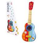 Sevi Bright Multi-coloured Children's Six Strings Wooden Toy Guitar With Pick