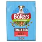 Bakers Small Dog Beef Dry Dog Food 10kg