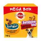 Pedigree Tasty Minis & Jumbone Adult Small Dog Treats Mega Box 740g