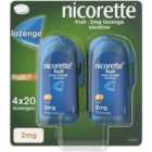 Nicorette Fruit Lozenge, 2 mg, (Stop Smoking Aid) 80 per pack