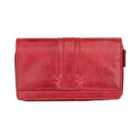 Arizona Collection Large Leather Purse - Red