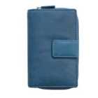Washed Martina Collection Purse 15 X Card Slot - Blue