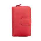 Washed Martina Collection Purse 15 X Card Slot - Red