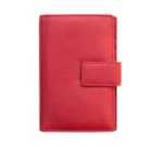 Washed Martina Collection Purse 6 X Card Slot - Red