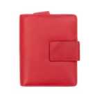 Washed Martina Collection Purse 9 X Card Slot - Red