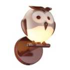 Milagro Wall Lamp Owl 1 x G9 LED Brown