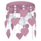 Milagro Ceiling Lamp Corazon 3 x E27 Pink