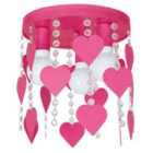 Milagro Ceiling Lamp Corazon 3 x E27 Dark Pink