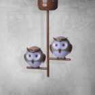 Milagro Ceiling Lamp Owl 2 x G9 LED Brown