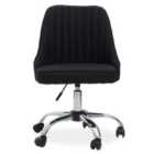 Tailored Black Fabric Office Chair