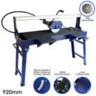 Wet Saw Tile Cutter Stand Bench Bridge Table Electric Frame Diamond Blade Cutting 920mm 1200W