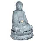 The Outdoor Living Company 86cm Buddha Water Feature with Warm White LED Light