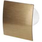 Awenta 100mm Timer Extractor Fan Gold ABS Front Panel ESCUDO Wall Ceiling Ventilation