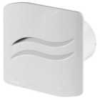 Awenta 100mm Standard S-LINE Extractor Fan White ABS Front Panel Wall Ceiling Ventilation