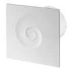 Awenta 100mm Timer VORTEX Extractor Fan White ABS Front Panel Wall Ceiling Ventilation
