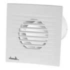 Awenta 100mm Timer RIFF Extractor Fan White ABS Front Panel Wall Ceiling Ventilation