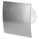 Awenta 100mm Timer Extractor Fan Silver ABS Front Panel ESCUDO Wall Ceiling Ventilation