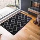 Trellis Anti Slip Doormats Black