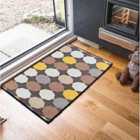 Oval Design Anti Slip Doormats Gold