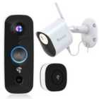 Toucan Wireless Video Doorbell 2021 Edition With Chime & Toucan Security Light Camera
