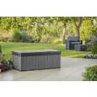 Keter Darwin Grey Outdoor Garden Storage Box - 380L