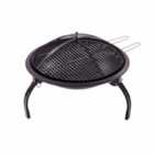 Oypla 54cm Portable Folding Firepit Outdoor Garden Patio BBQ Barbecue Grill