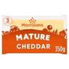 Morrisons Mature Cheddar Cheese 350g