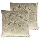 Kai Tilia Polyester Filled Cushions Twin Pack Cotton Clay
