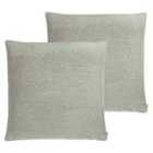 Kai Zeus Polyester Filled Cushions Twin Pack Viscose Cotton Moonlight