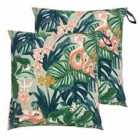 Furn. Medinilla Outdoor Polyester Filled Floor Cushions Twin Pack Sage