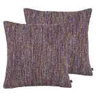 Prestigious Textiles Ember Polyester Filled Cushions Twin Pack Quartz