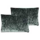 Kai Lynx Polyester Filled Cushions Twin Pack Viscose Cotton Oasis